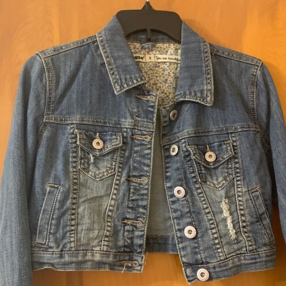 Dollhouse Cropped Denim Jacket